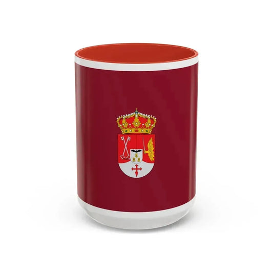 Flag of Albacete Spain - Accent Coffee Mug 15oz Red - Go Mug Yourself