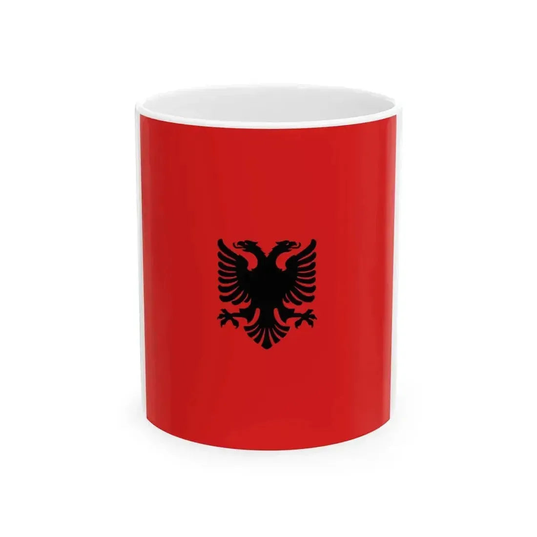Flag of Albania 1912-1937 (Albania) White Coffee Mug 11oz - Go Mug Yourself