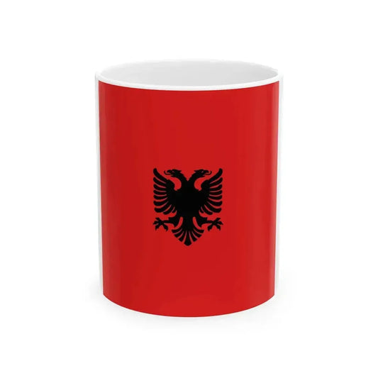Flag of Albania 1912-1937 (Albania) White Coffee Mug 11oz - Go Mug Yourself