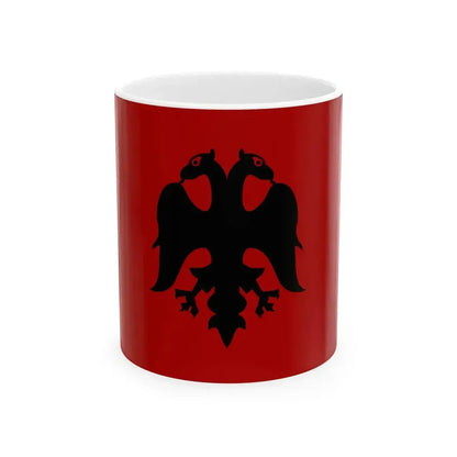 Flag of Albania 1926-1928 (Albania) White Coffee Mug 11oz - Go Mug Yourself