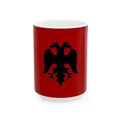 Flag of Albania 1926-1928 (Albania) White Coffee Mug 15oz - Go Mug Yourself