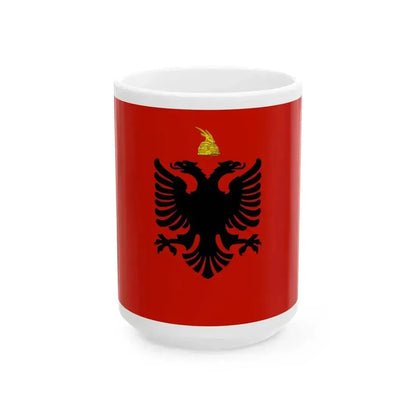 Flag of Albania 1934-1939 (Albania) White Coffee Mug 15oz - Go Mug Yourself