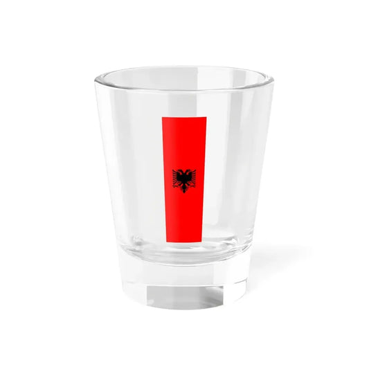 Flag of Albania Vertical (Albania) Shot Glass 1.5oz 1.5oz - Go Mug Yourself