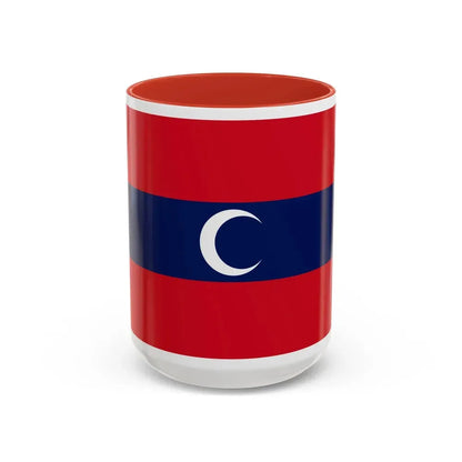 Flag of Albanian Muslims of the first quarter of the 19th century - Accent Coffee Mug 15oz Red - Go Mug Yourself