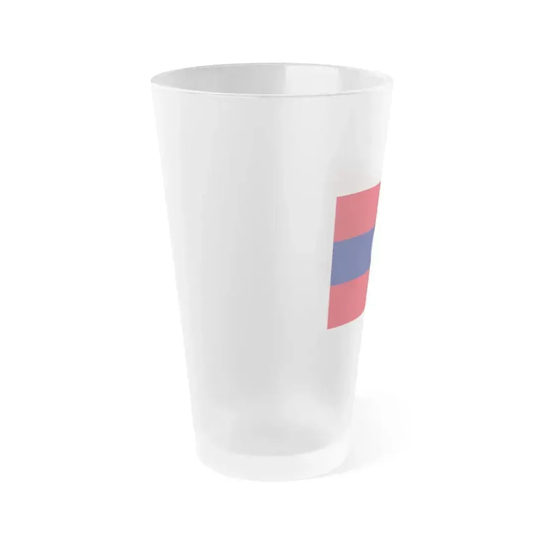 Flag of Albanian Muslims of the first quarter of the 19th century - Frosted Pint Glass 16oz - Go Mug Yourself