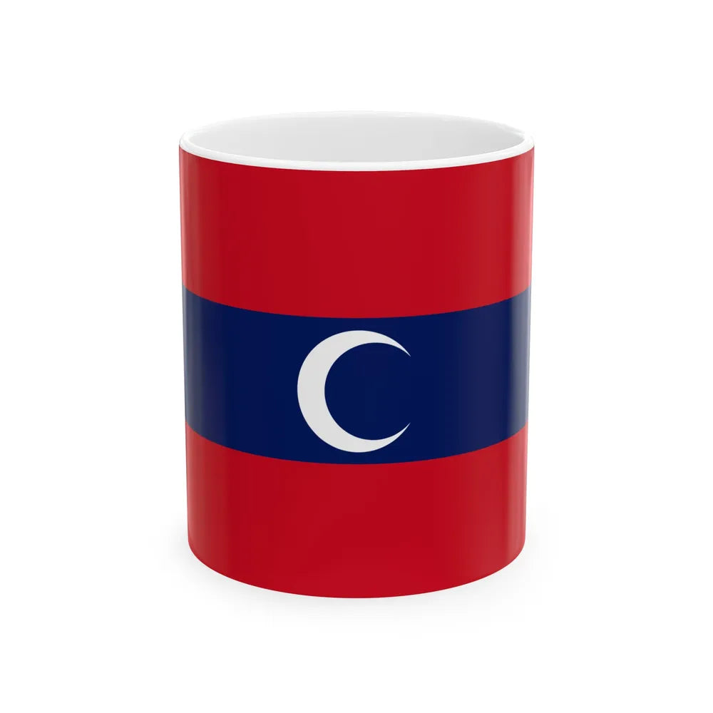 Flag of Albanian Muslims of the first quarter of the 19th century - White Coffee Mug-11oz-Go Mug Yourself