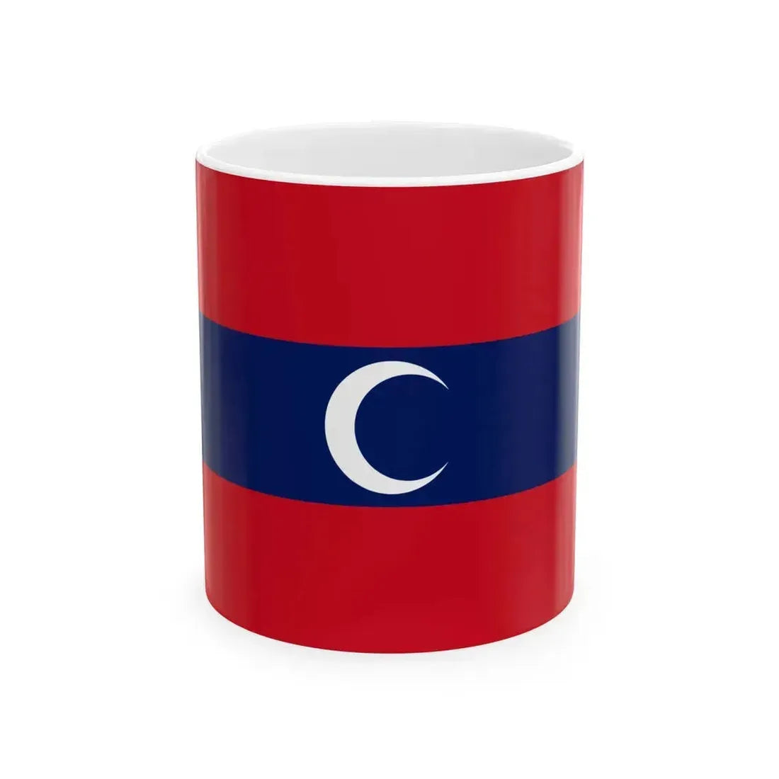 Flag of Albanian Muslims of the first quarter of the 19th century - White Coffee Mug 11oz - Go Mug Yourself