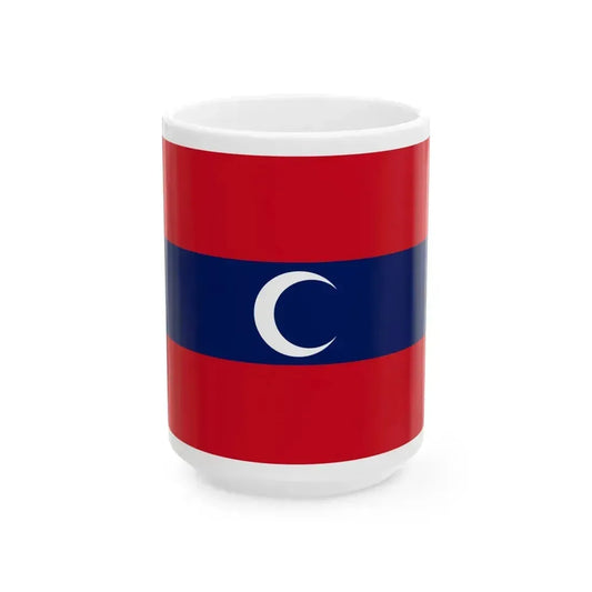Flag of Albanian Muslims of the first quarter of the 19th century - White Coffee Mug 15oz - Go Mug Yourself