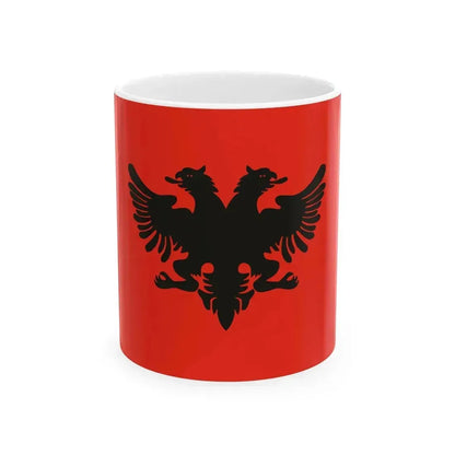 Flag of Albanian Provisional Government 1912-1914 (Albania) White Coffee Mug 11oz - Go Mug Yourself