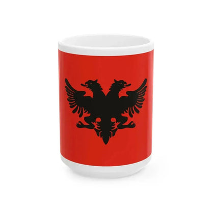 Flag of Albanian Provisional Government 1912-1914 (Albania) White Coffee Mug 15oz - Go Mug Yourself