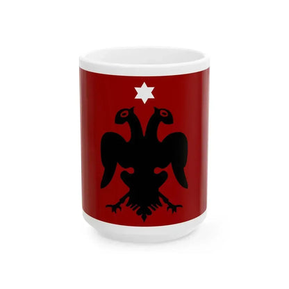 Flag of Albanian Provisional Government Jun-Nov 1912 (Albania) White Coffee Mug 15oz - Go Mug Yourself