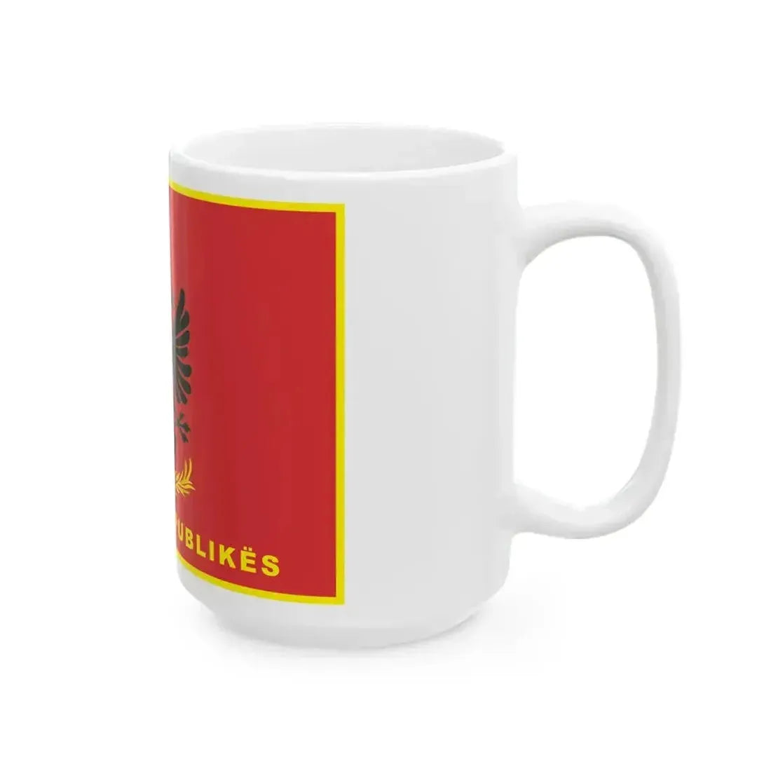 Flag of Albanian Republican Guard (Albania) White Coffee Mug - Go Mug Yourself