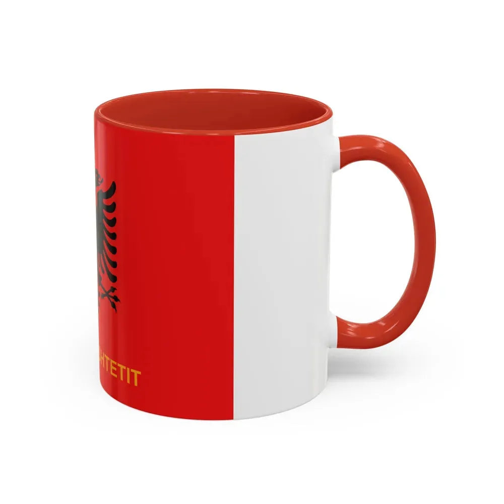 Flag of Albanian State Police - Accent Coffee Mug - Go Mug Yourself