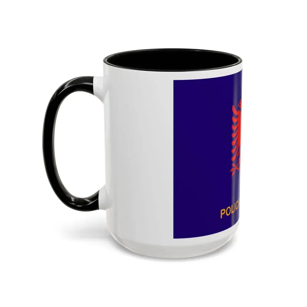 Flag of Albanian State Police - Accent Coffee Mug - Go Mug Yourself