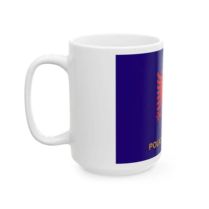 Flag of Albanian State Police - White Coffee Mug - Go Mug Yourself