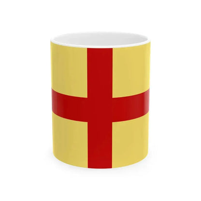 Flag of Albenga (Italy) White Coffee Mug 11oz - Go Mug Yourself