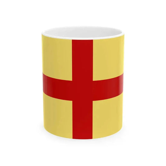 Flag of Albenga (Italy) White Coffee Mug 11oz - Go Mug Yourself