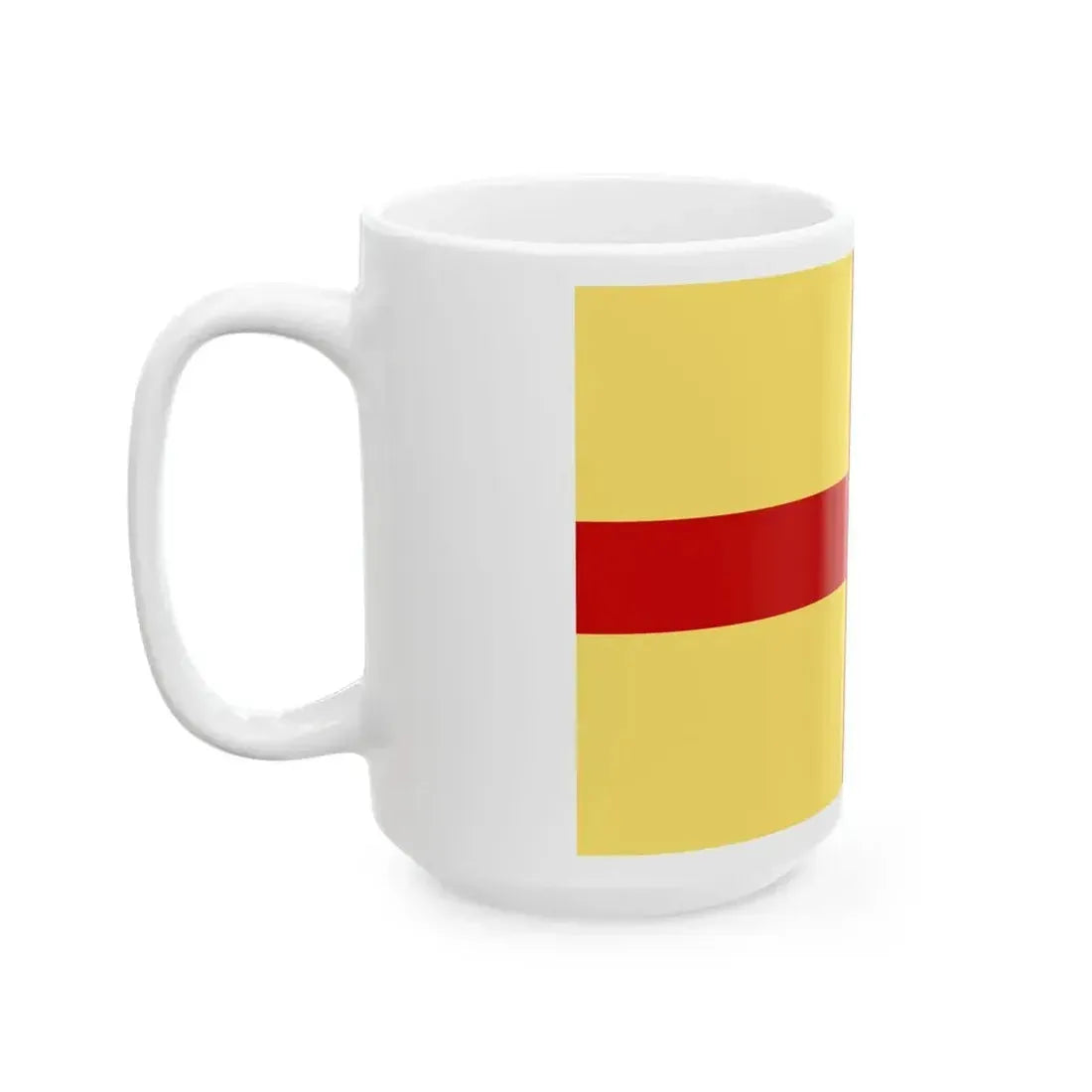 Flag of Albenga (Italy) White Coffee Mug - Go Mug Yourself