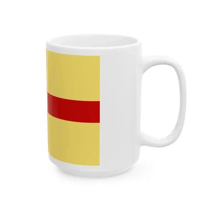 Flag of Albenga (Italy) White Coffee Mug - Go Mug Yourself