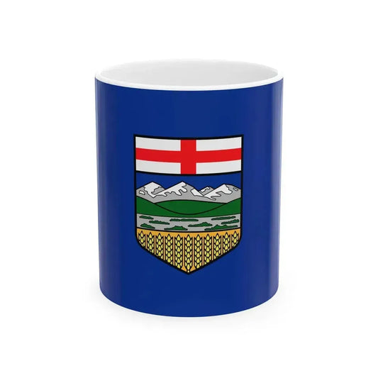 Flag of Alberta 3-2 (Canada) White Coffee Mug 11oz - Go Mug Yourself