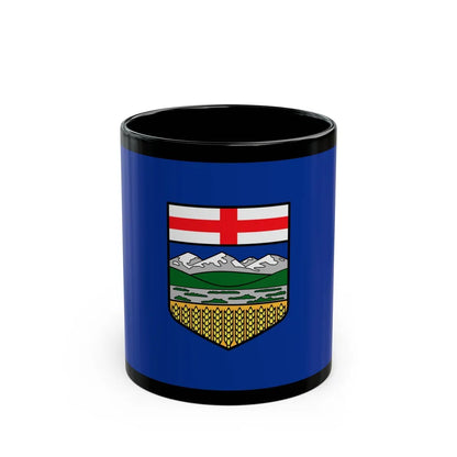 Flag of Alberta Canada - Black Coffee Mug-11oz-Go Mug Yourself