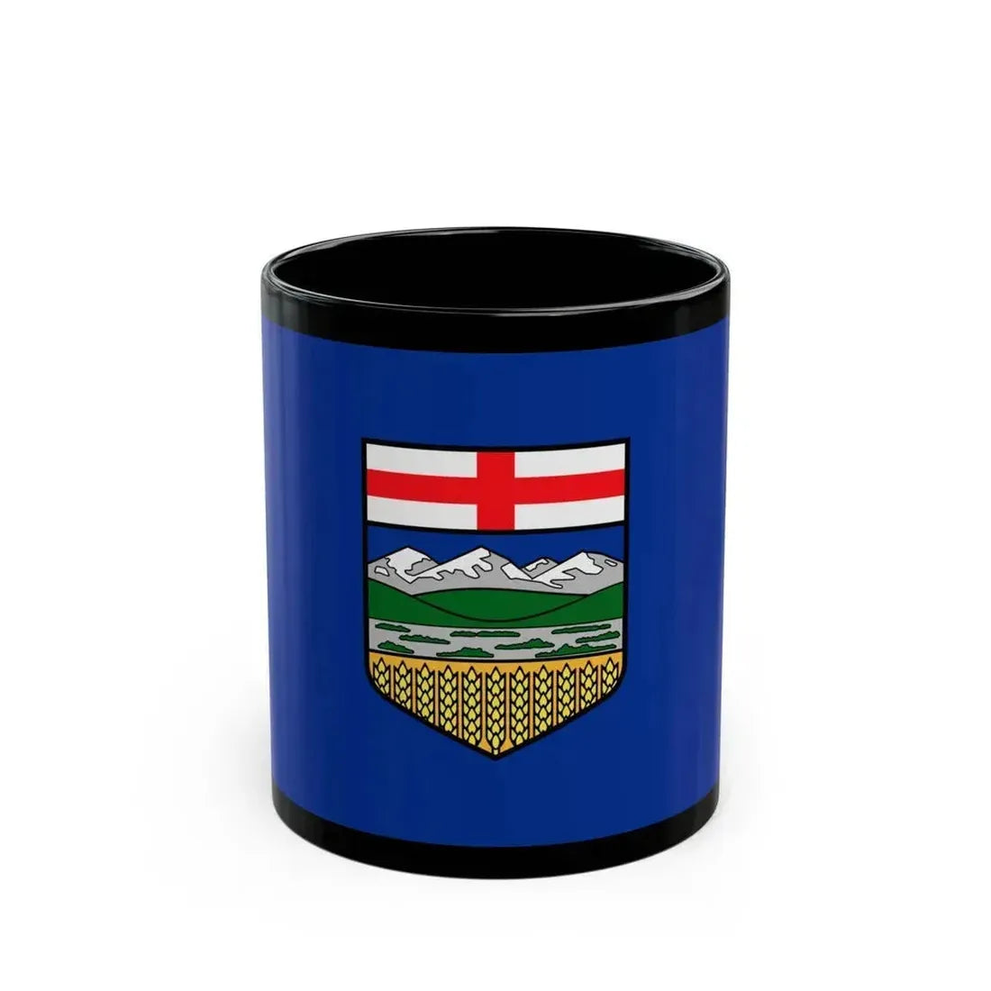 Flag of Alberta Canada - Black Coffee Mug 11oz - Go Mug Yourself