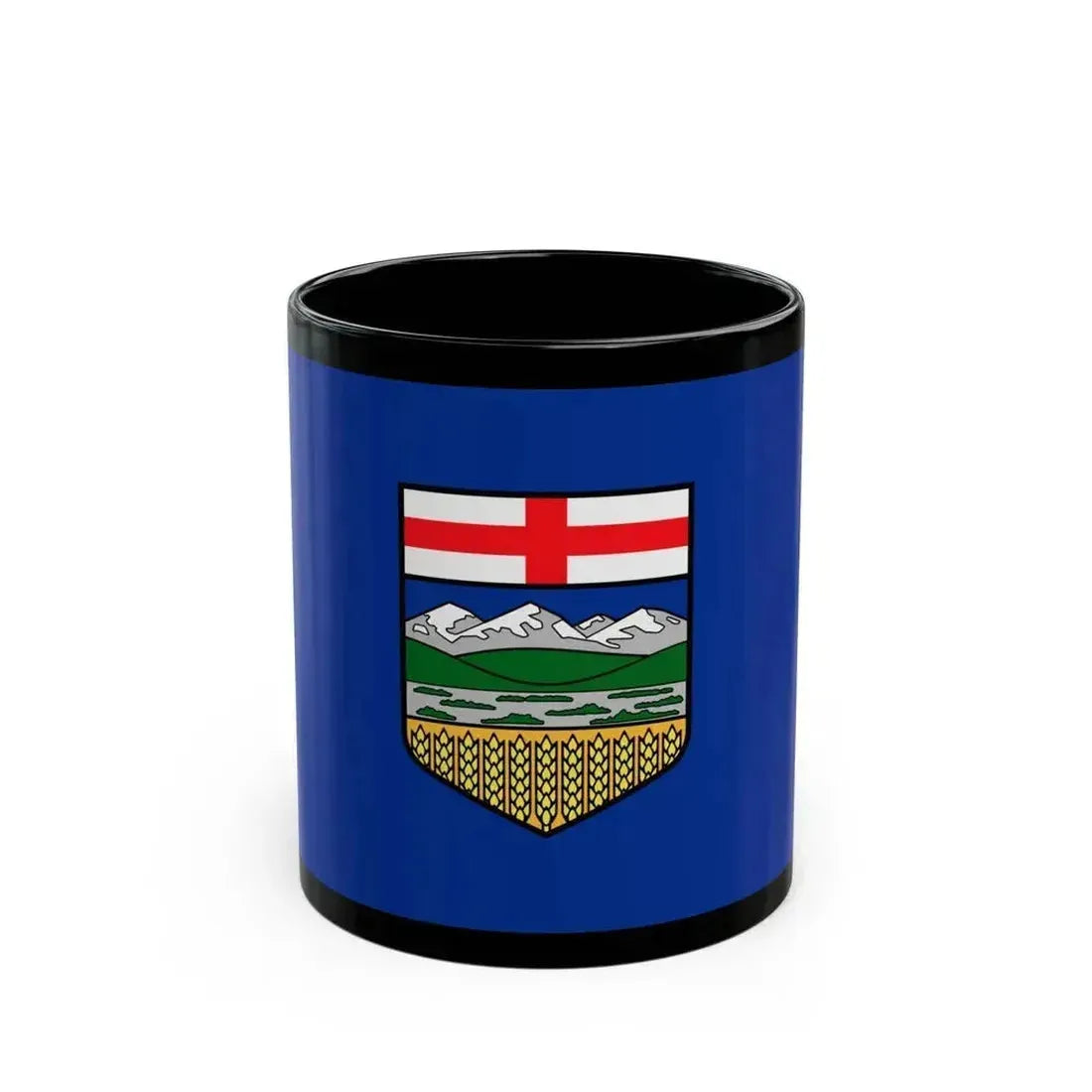 Flag of Alberta Canada - Black Coffee Mug 11oz - Go Mug Yourself