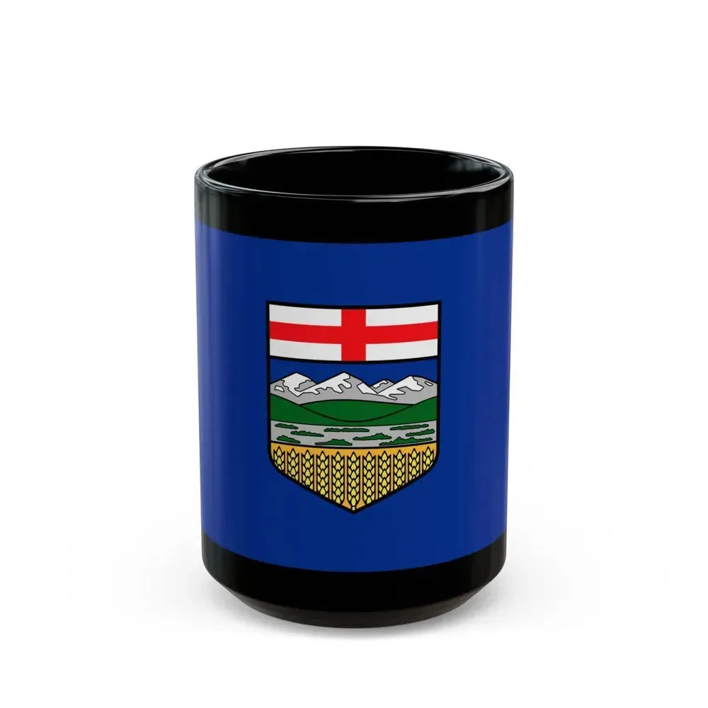 Flag of Alberta Canada - Black Coffee Mug 15oz - Go Mug Yourself