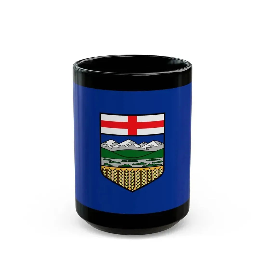 Flag of Alberta Canada - Black Coffee Mug 15oz - Go Mug Yourself
