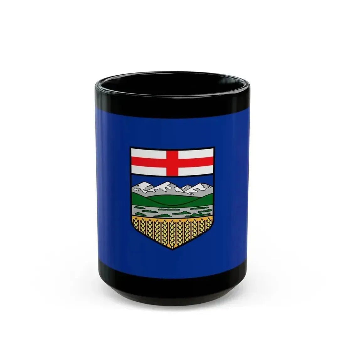 Flag of Alberta Canada - Black Coffee Mug 15oz - Go Mug Yourself