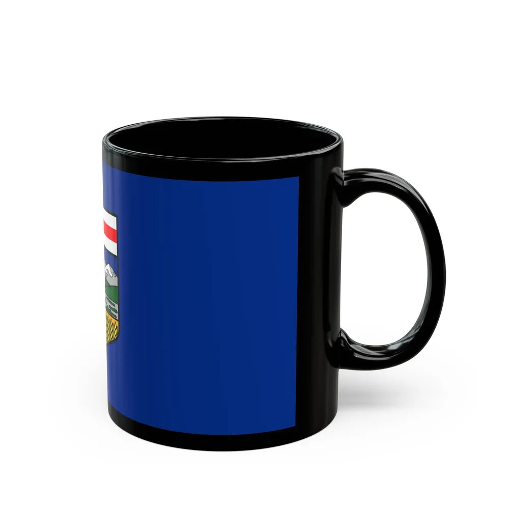 Flag of Alberta Canada - Black Coffee Mug-Go Mug Yourself