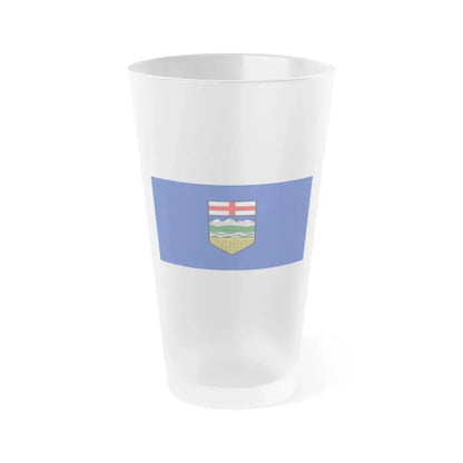 Flag of Alberta Canada - Frosted Pint Glass 16oz 16oz Frosted - Go Mug Yourself