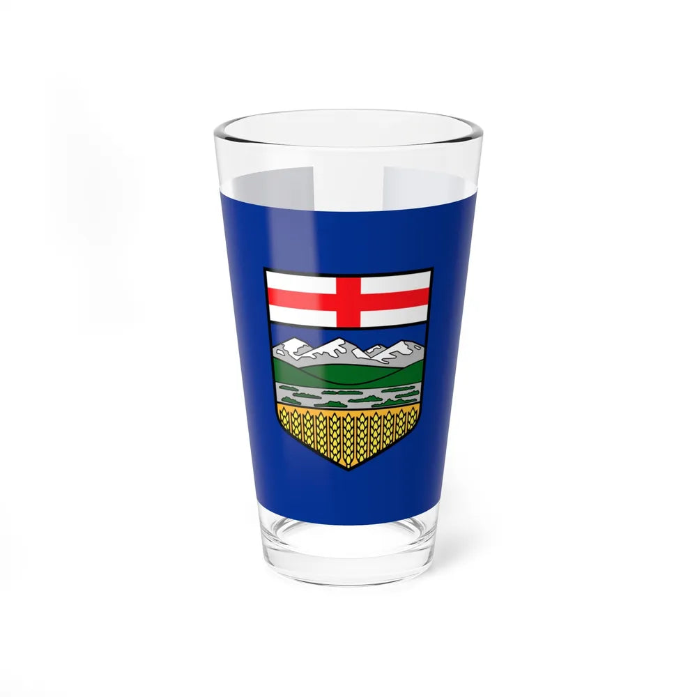 Flag of Alberta Canada - Pint Glass 16oz-16oz-Go Mug Yourself