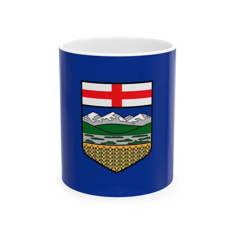 Flag of Alberta Canada - White Coffee Mug-11oz-Go Mug Yourself