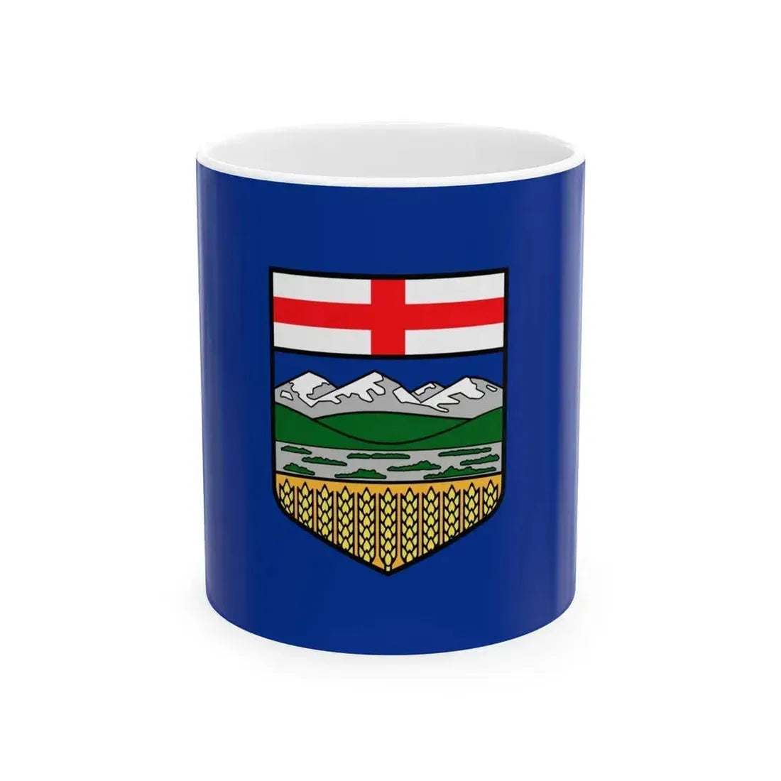 Flag of Alberta Canada - White Coffee Mug 11oz - Go Mug Yourself