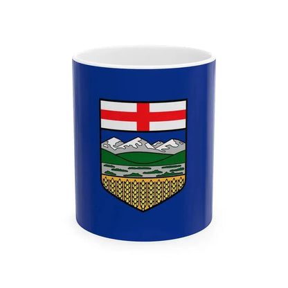 Flag of Alberta Canada - White Coffee Mug 11oz - Go Mug Yourself