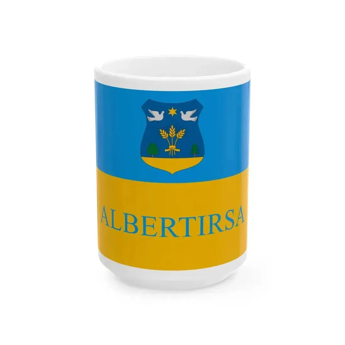 Flag of Albertirsa (Hungary) White Coffee Mug 15oz - Go Mug Yourself