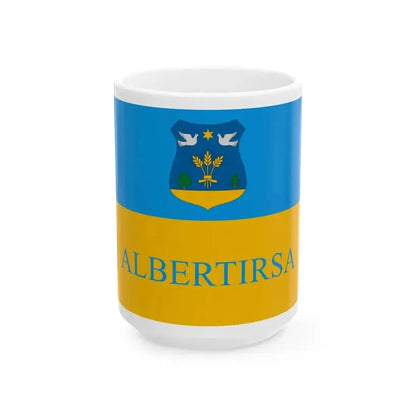 Flag of Albertirsa (Hungary) White Coffee Mug 15oz - Go Mug Yourself