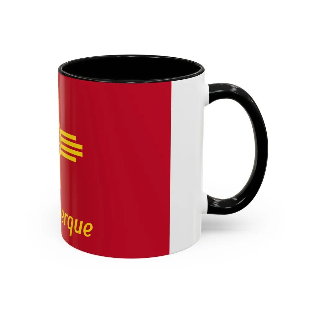 Flag of Albuquerque, New Mexico - Accent Coffee Mug 11oz-Go Mug Yourself