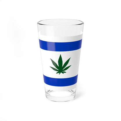 Flag of Ale Yarok 1999 (Israel) Pint Glass 16oz 16oz - Go Mug Yourself