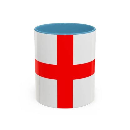 Flag of Alessandria Italy - Accent Coffee Mug 11oz Light Blue - Go Mug Yourself