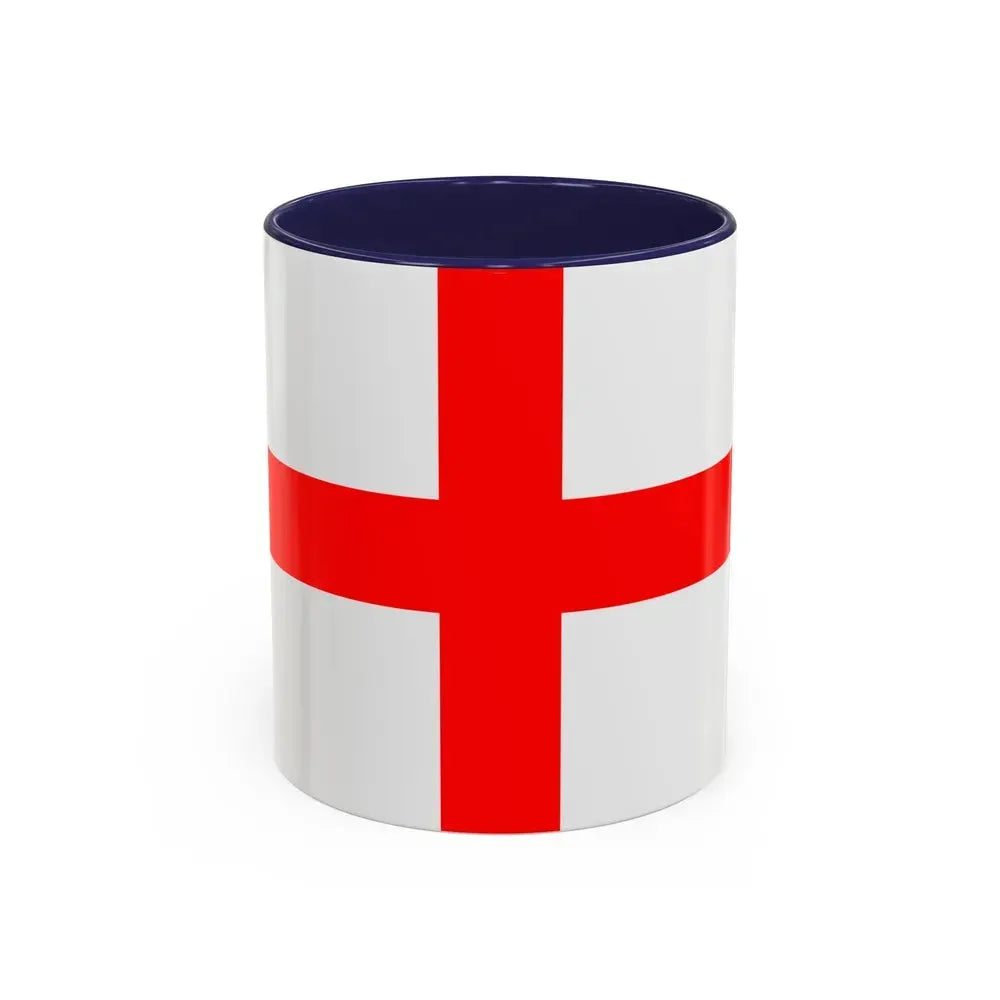 Flag of Alessandria Italy - Accent Coffee Mug 11oz Navy - Go Mug Yourself