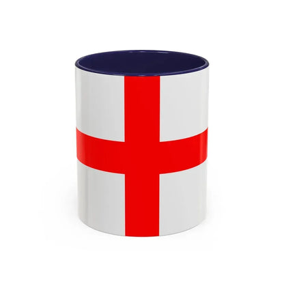 Flag of Alessandria Italy - Accent Coffee Mug 11oz Navy - Go Mug Yourself