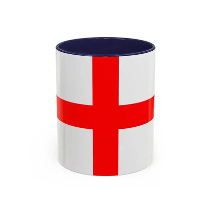 Flag of Alessandria Italy - Accent Coffee Mug 11oz Navy - Go Mug Yourself