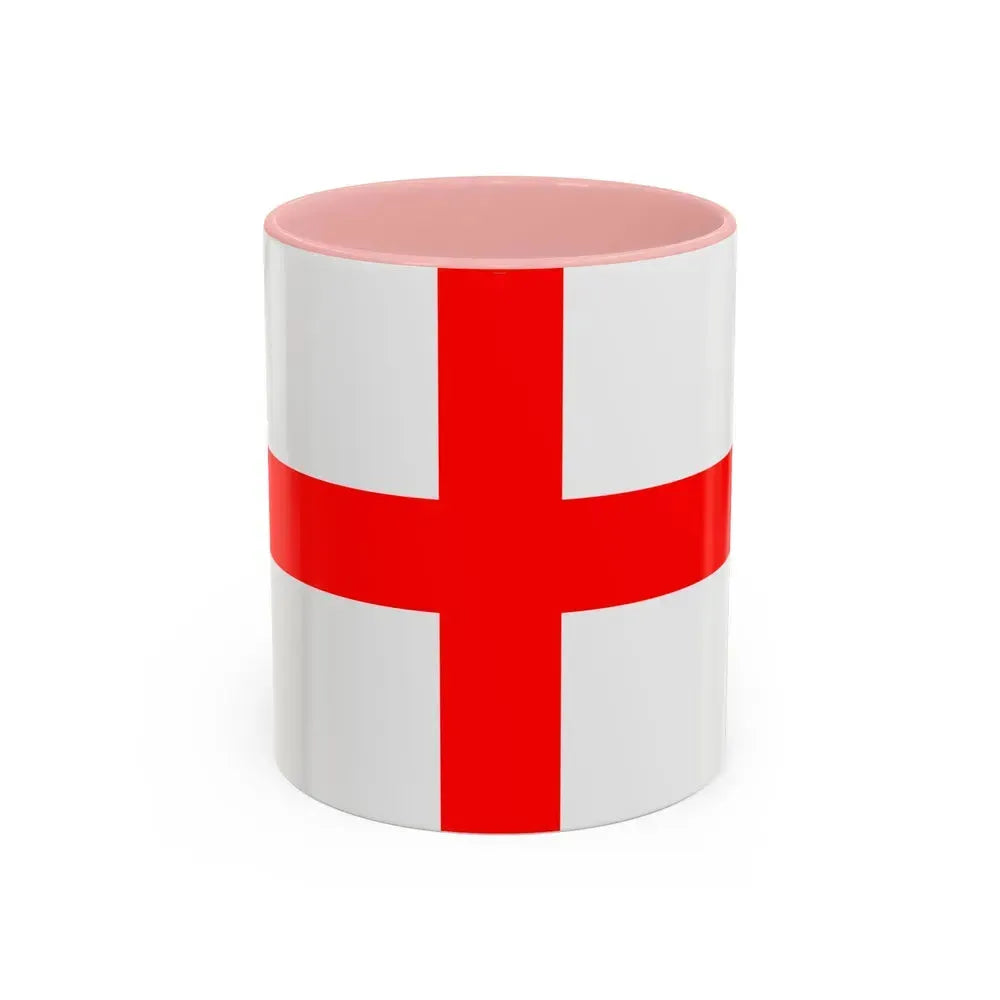 Flag of Alessandria Italy - Accent Coffee Mug 11oz Pink - Go Mug Yourself