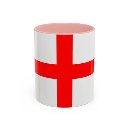 Flag of Alessandria Italy - Accent Coffee Mug 11oz Pink - Go Mug Yourself