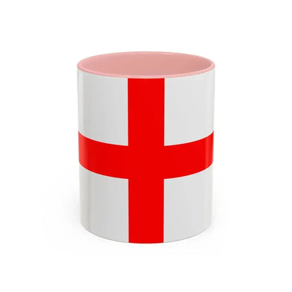 Flag of Alessandria Italy - Accent Coffee Mug 11oz Pink - Go Mug Yourself