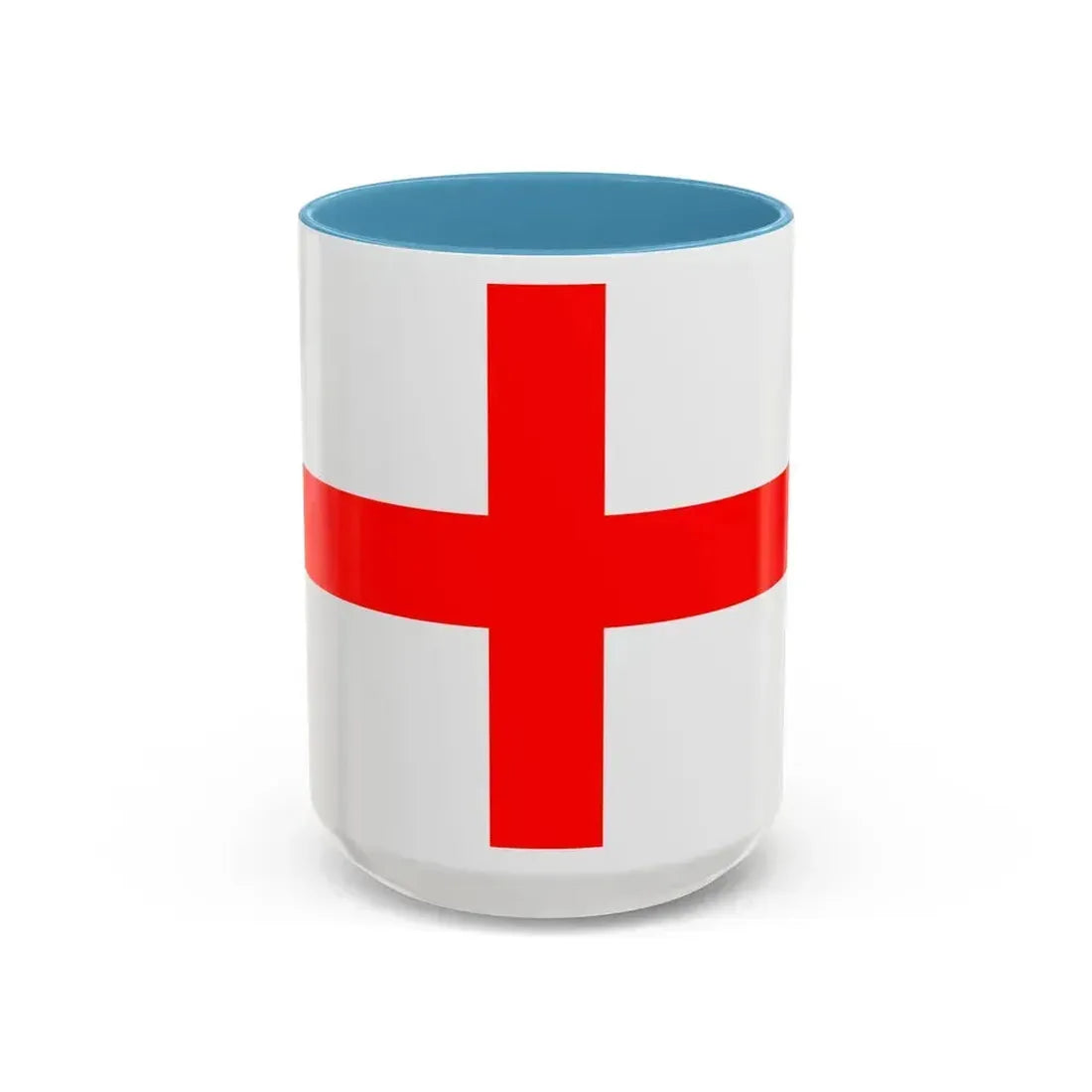 Flag of Alessandria Italy - Accent Coffee Mug 15oz Light Blue - Go Mug Yourself