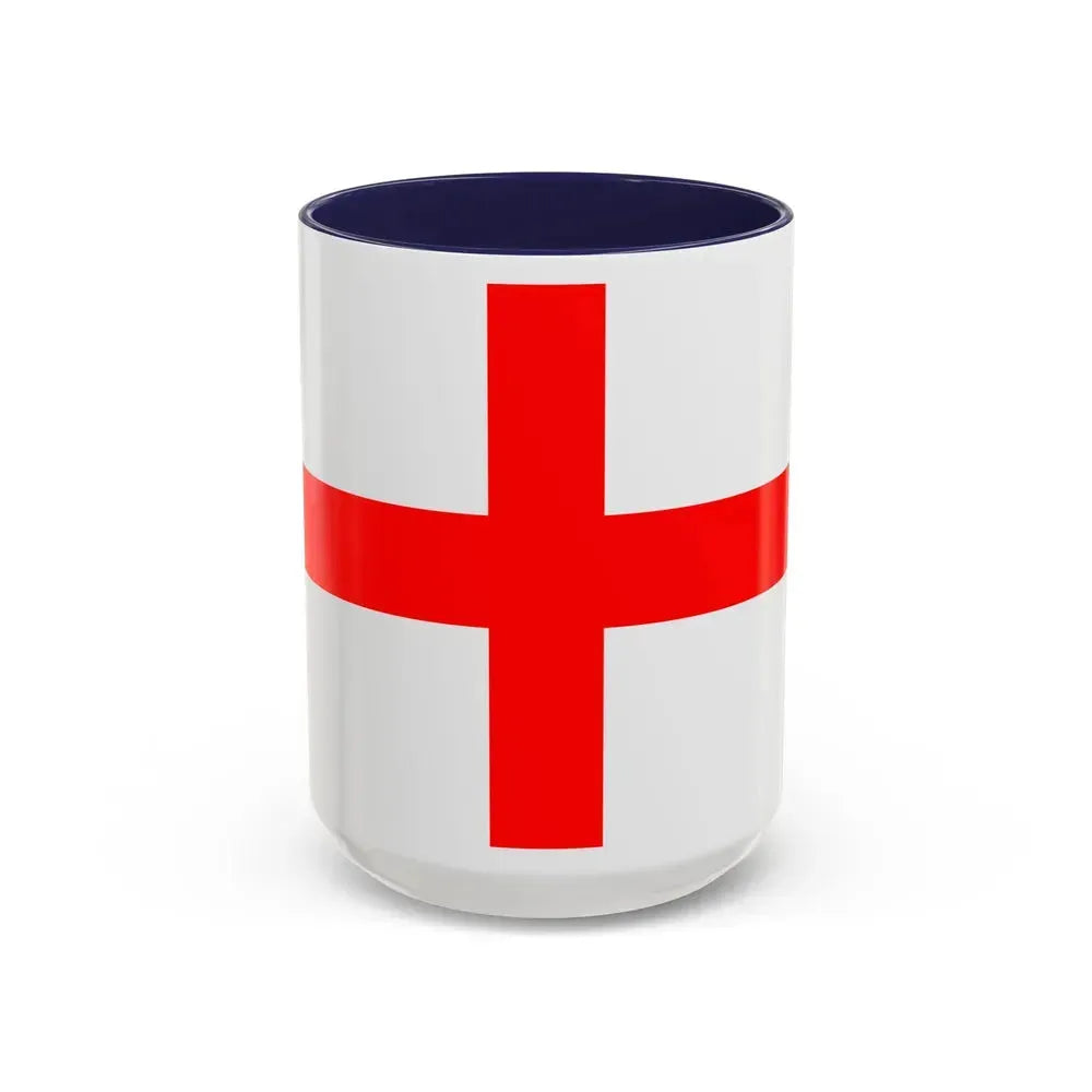Flag of Alessandria Italy - Accent Coffee Mug 15oz Navy - Go Mug Yourself