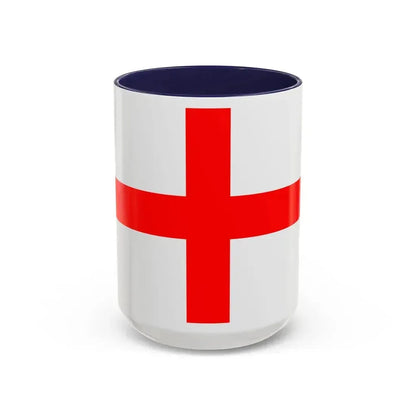 Flag of Alessandria Italy - Accent Coffee Mug 15oz Navy - Go Mug Yourself